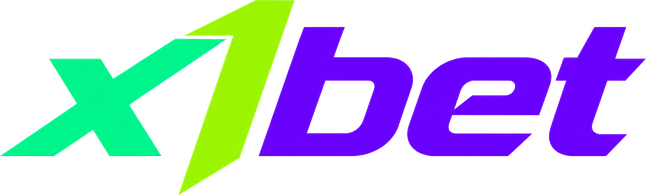 Logo x1bet platform hiburan online Indonesia
